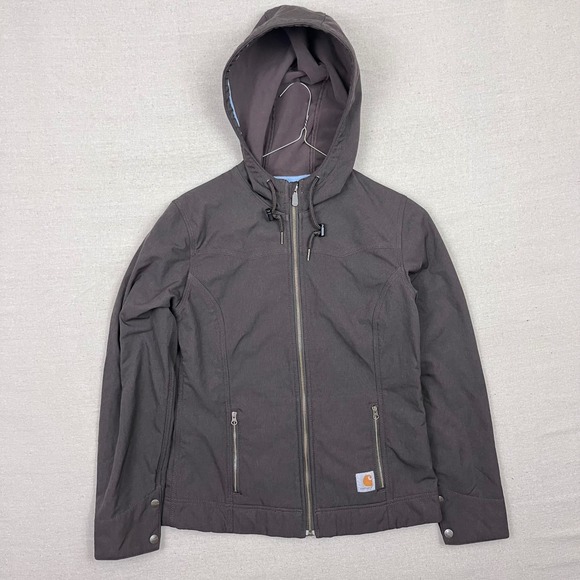 Carhartt Jackets & Blazers - Women's Brown Hooded Jacket